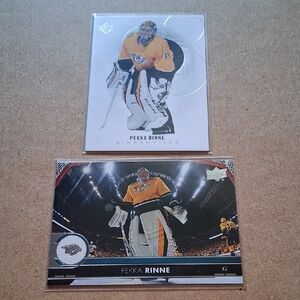 Pekka Rinne Nashville Predators Hockey Card Duo - Yellow Black